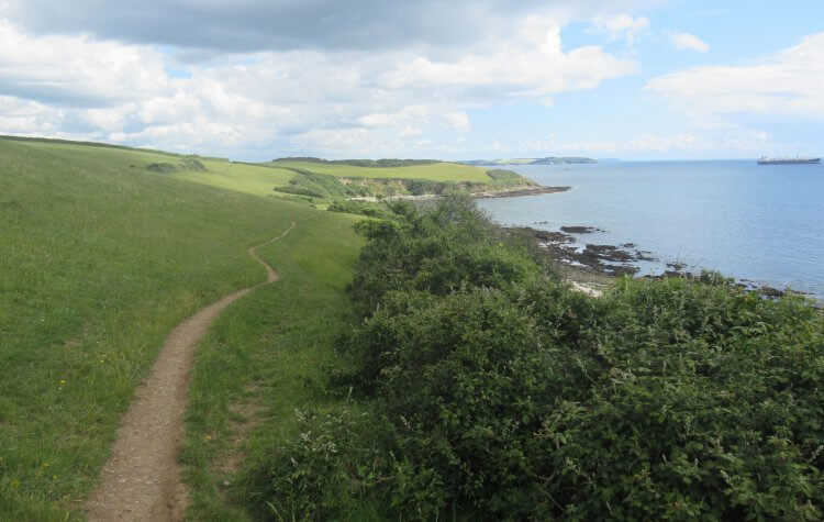 Falmouth - Looking back to Pendennis Point in the distance Looking back to Pendennis Point in the distance