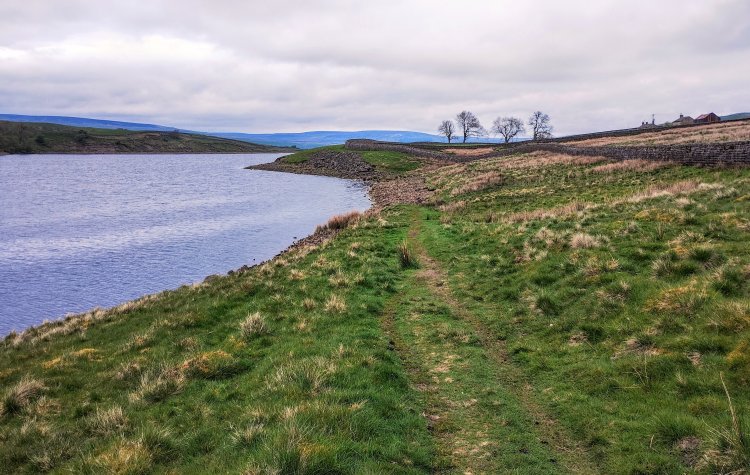 Grassholme Reservoir - Path along the shore of Grassholme Reservoir Path along the shore of Grassholme Reservoir