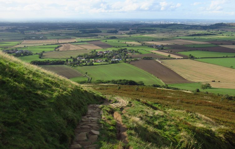 Great Ayton - Path to Roseberry Topping summit Path to Roseberry Topping summit
