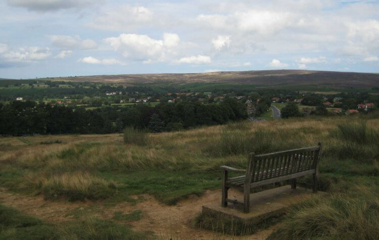 Bench on the moor near Goathland