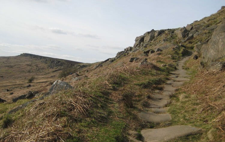 Path up to Stanage Edge