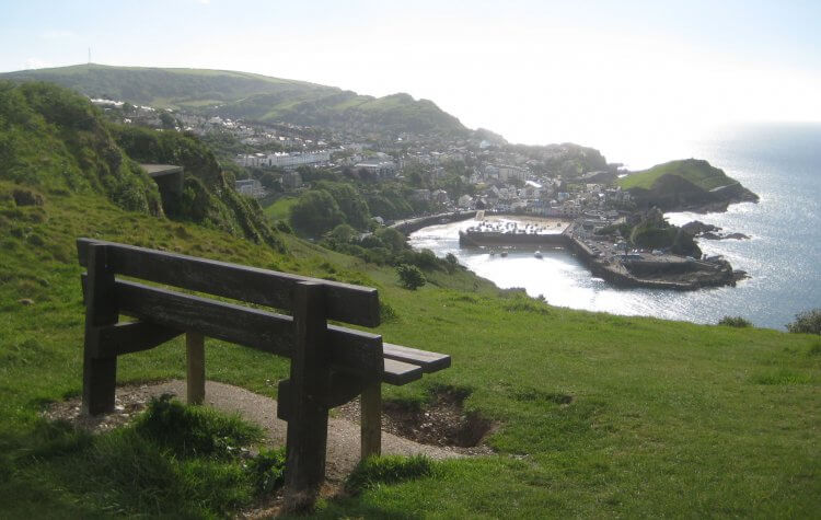 Ilfracombe - Bench with view of Ilfracombe Bench with view of Ilfracombe