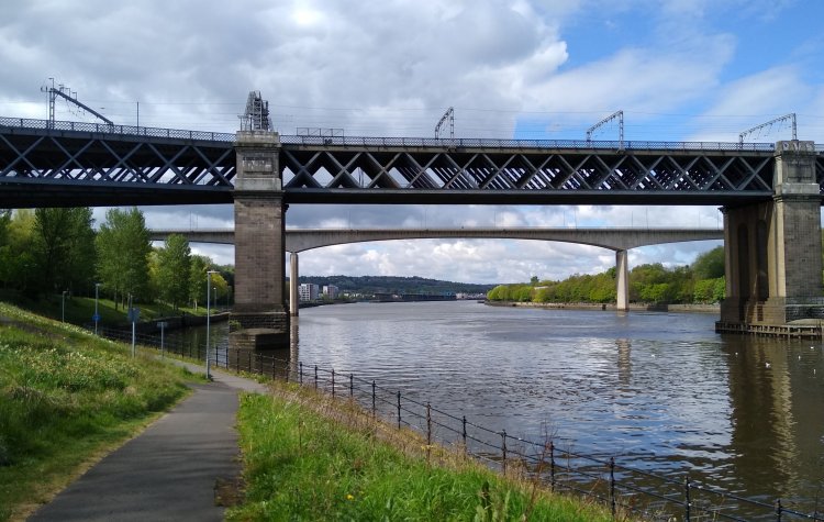 Newcastle Upon Tyne - Path along the Tyne Path along the Tyne