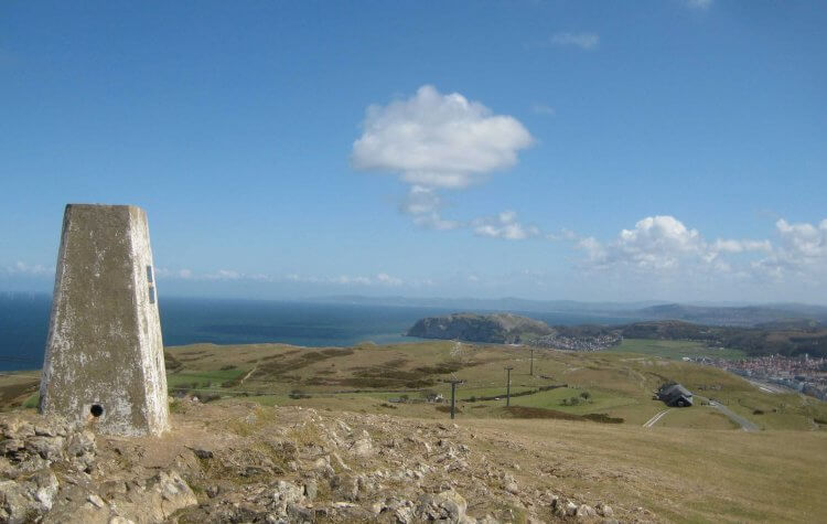 View from Great Orme's Head trig point
