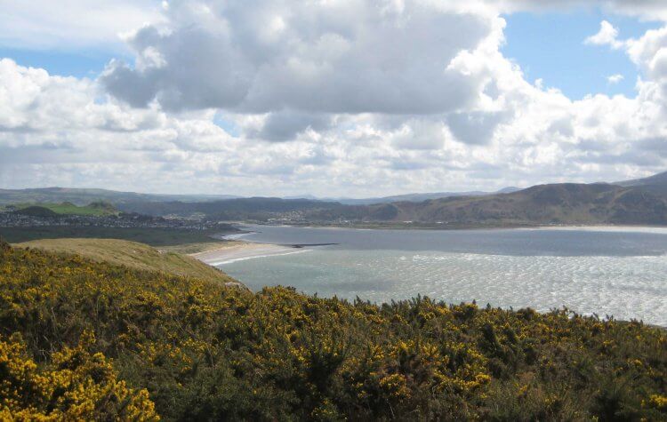 View towards Conwy sands