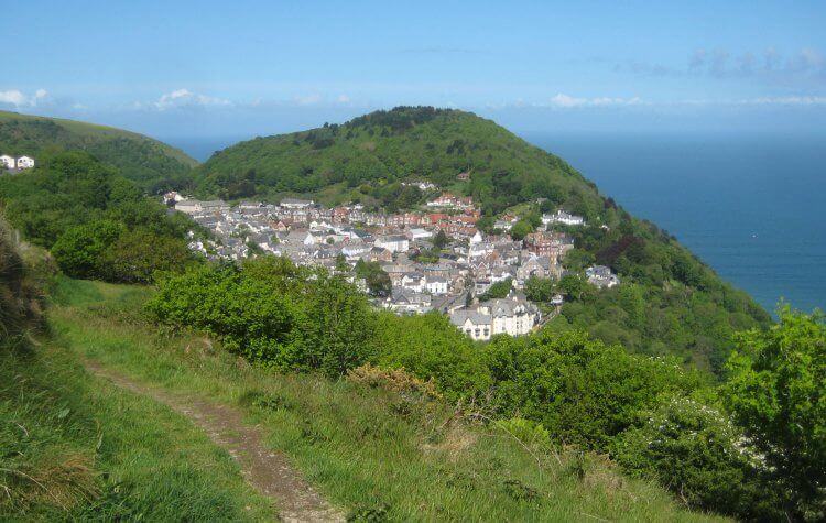 Lynmouth - View of Lynton View of Lynton