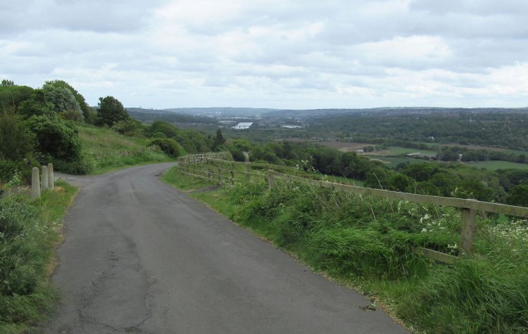 Road up to Heddon on the Wall