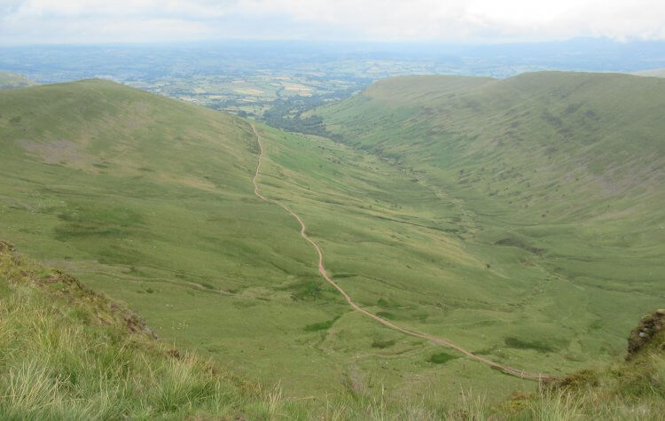 Brecon Beacons valley view