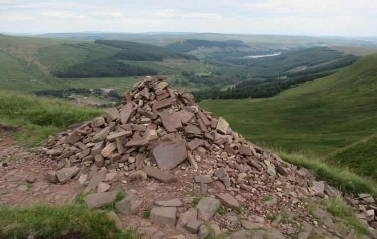 Stone Cairn on the ridge path