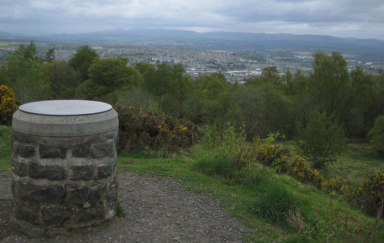 Perth - Viewpoint in Kinnoull hill woodland park Viewpoint in Kinnoull hill woodland park