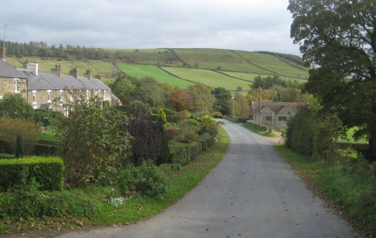 Road through Rosedale village