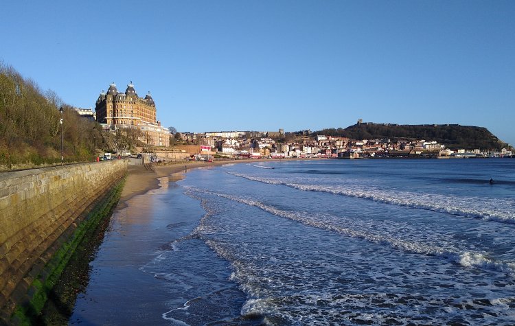 Scarborough - View of the Grand Hotel across South Bay View of the Grand Hotel across South Bay in Scarborough