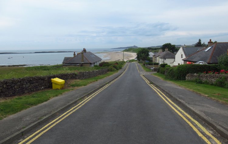 View towards Dunstanburgh Castle at Newton by the Sea