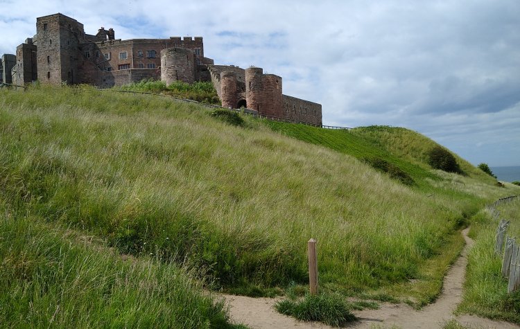 Bamburgh Castle from the Dunes