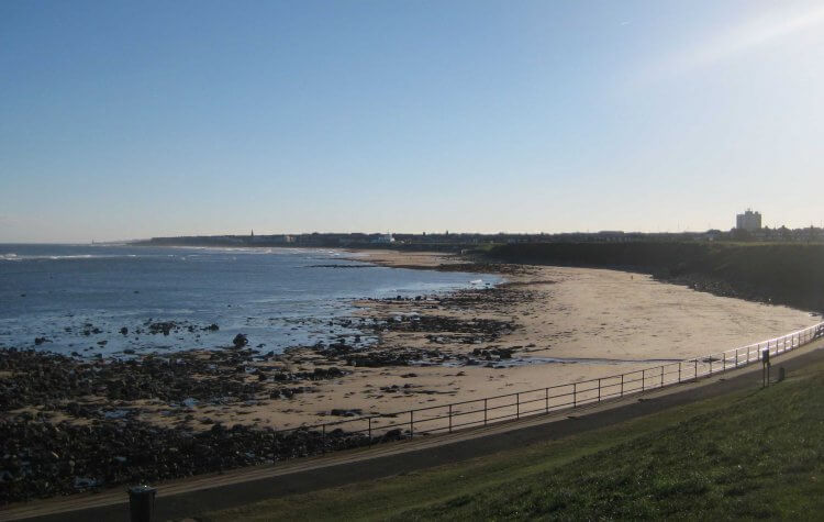 View across Whitley Sands
