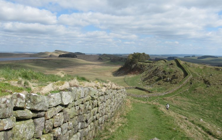 Shield on the wall - View from the top of Hotbank Crags View from the top of Hotbank Crags