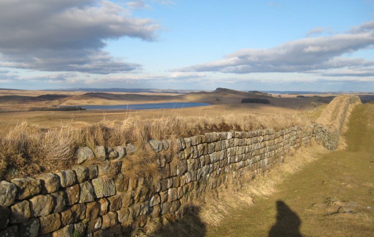 Shield on the wall - View towards Broomlee Lough View towards Broomlee Lough