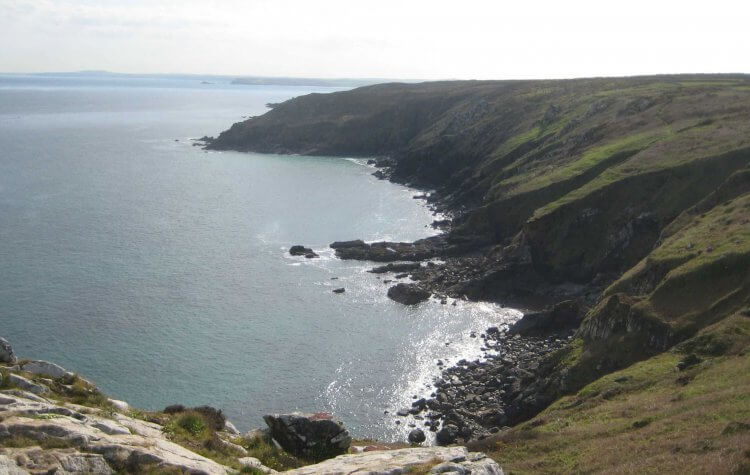 St Ives - View of the coastal cliffs View of the coastal cliffs