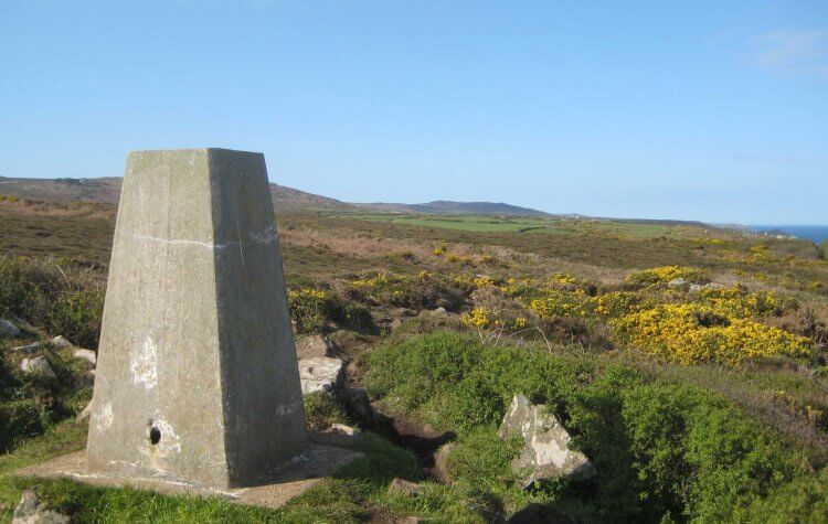 St Ives - Carn Naun Trig Point Carn Naun Trig Point