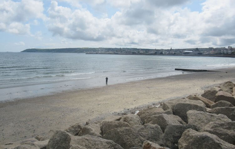 View across the beach to Penzance