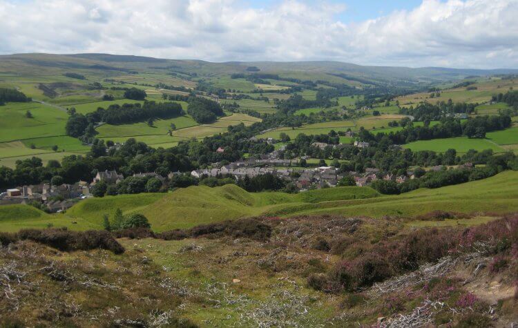 View of Stanhope from Crawleyside