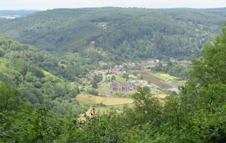 Tintern - View of Tintern Abbey View of Tintern Abbey