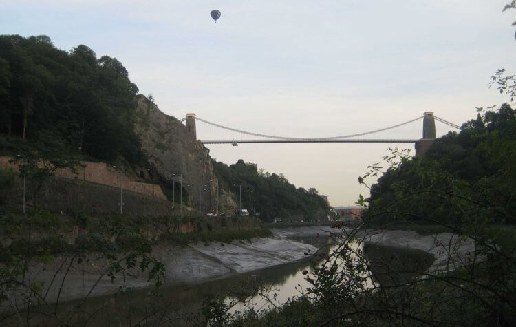 Tyntesfield Estate - Hot air balloon above the Clifton Suspension Bridge Hot air balloon above the Clifton Suspension Bridge
