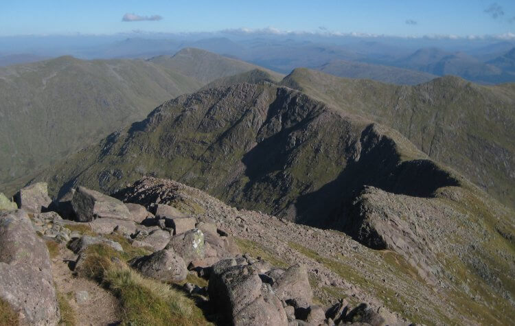 Ben Cruachan - Summit views of the Grampian mountains Summit views of the Grampian mountains