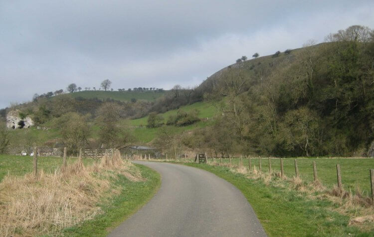 Quiet road along the river