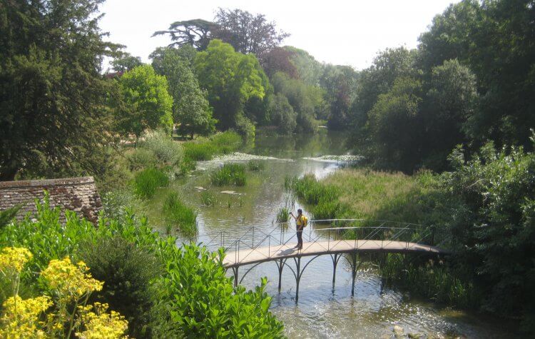 foot bridge to pump house