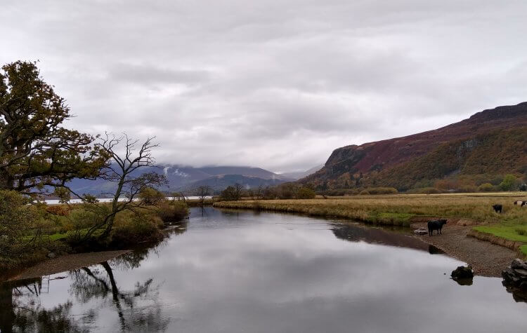The River Derwent meets Derwentwater