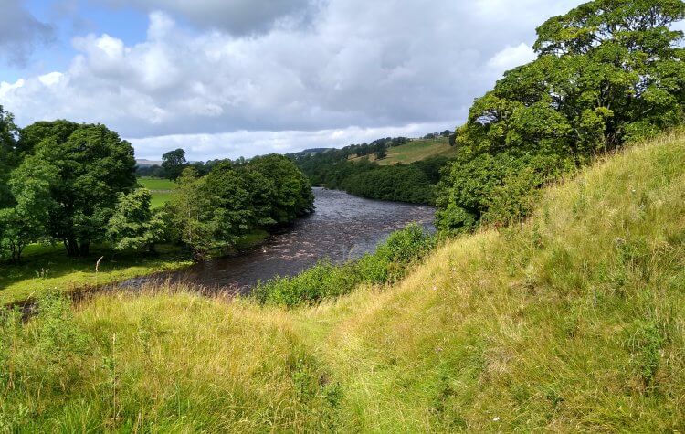 Eggleston - View down the River Tees from the Teesdale Walk View down the River Tees from the Teesdale Walk in Eggleston