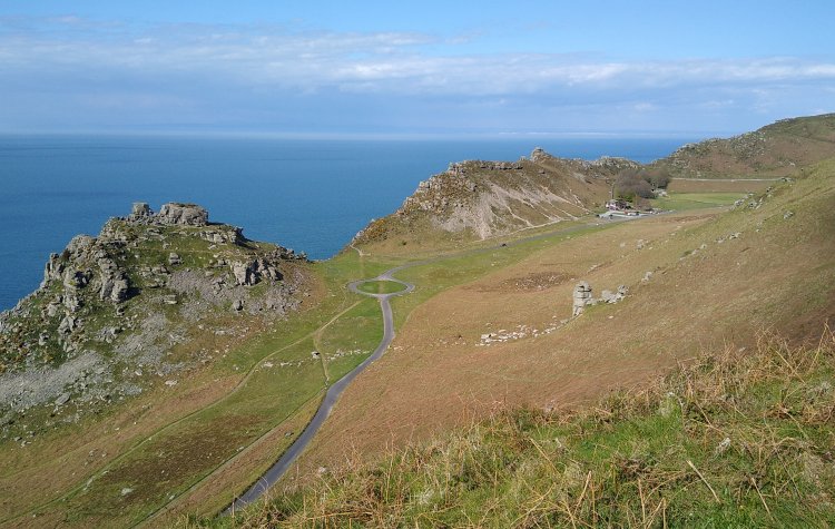 Lynton - View of Castle Rock from the upper path View of Castle Rock from the upper path