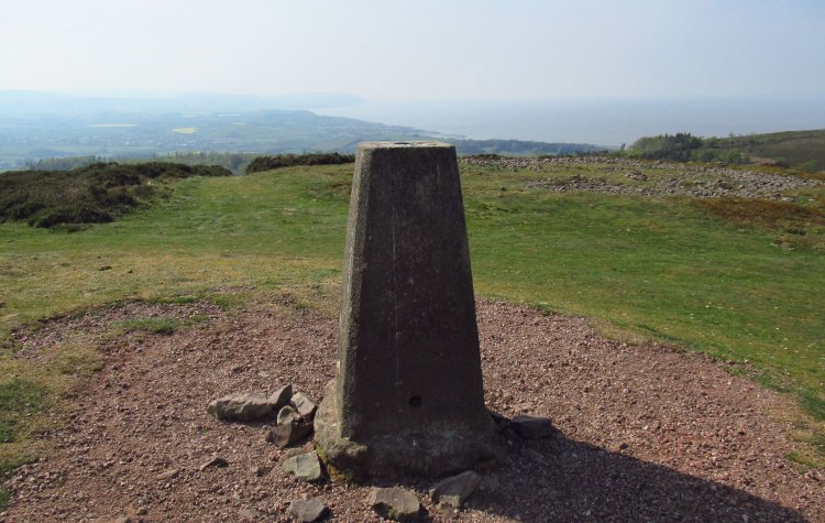 Quantock Hills - Beacon Hill trig point Beacon Hill trig point
