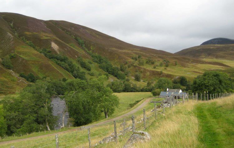 Blair Atholl - Glen Tilt hills Glen Tilt hills