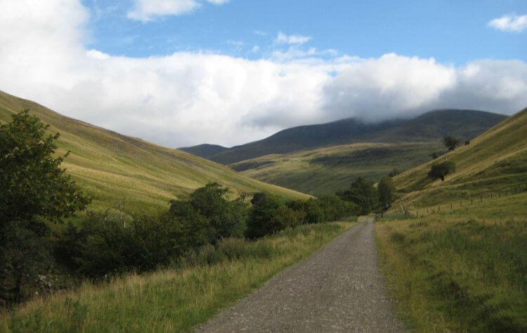 Blair Atholl - Path through the Glen Tilt Valley Path through the Glen Tilt Valley