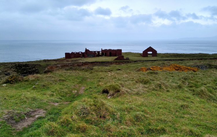Abereiddy - Remains of a Granite Quarry at Penclegyr Remains of a Granite Quarry at Penclegyr near Abereiddy