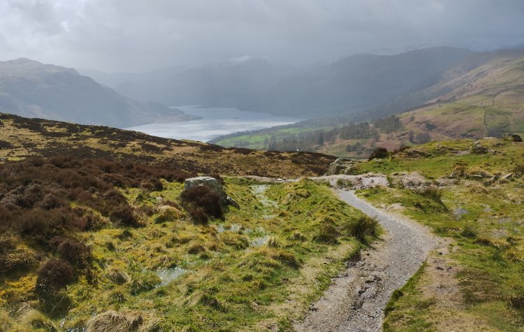 Path from Gowbarrow fell summit