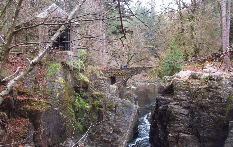 Birnam - Viewing platform at the Hermitage Viewing platform at the Hermitage
