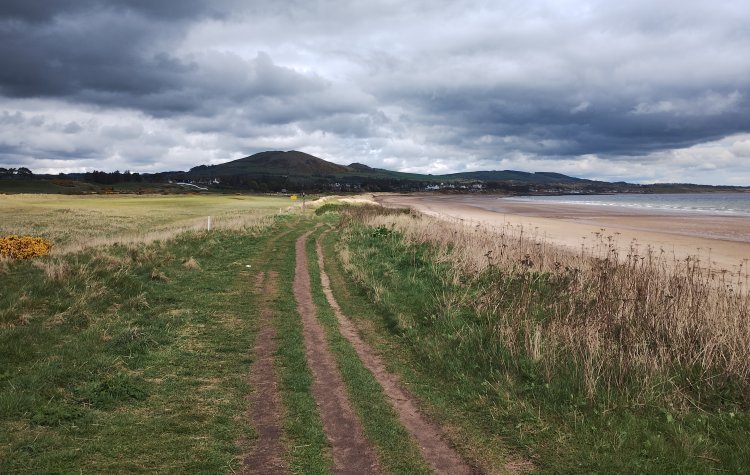 Leven to St Monans - Coastal track at Lundin Links Coastal track at Lundin Links