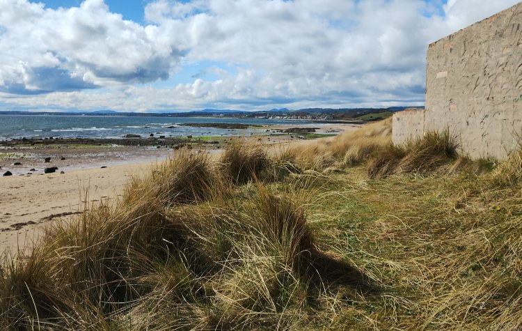 Leven to St Monans - Distant view of Lower Largo Distant view of Lower Largo