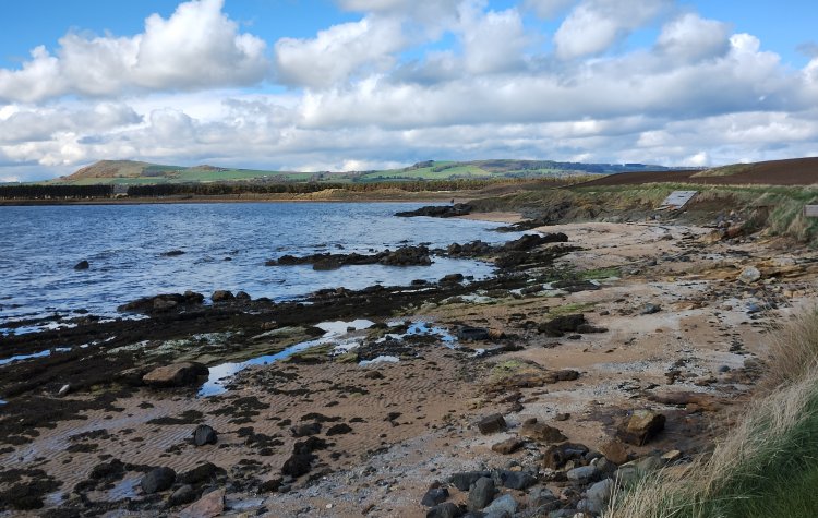 Leven to St Monans - Beach at Largo Bay Beach at Largo Bay