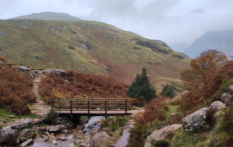 Mellbreak - Footbridge over Scale Beck Footbridge over Scale Beck