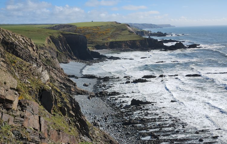 Cloverly to Hartland - View of the cliffs towards Hartland Quay View of the cliffs towards Hartland Quay