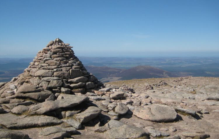 Cairngorm - A cairn on the route up to Ben Macdui A cairn on the route up to Ben Macdui