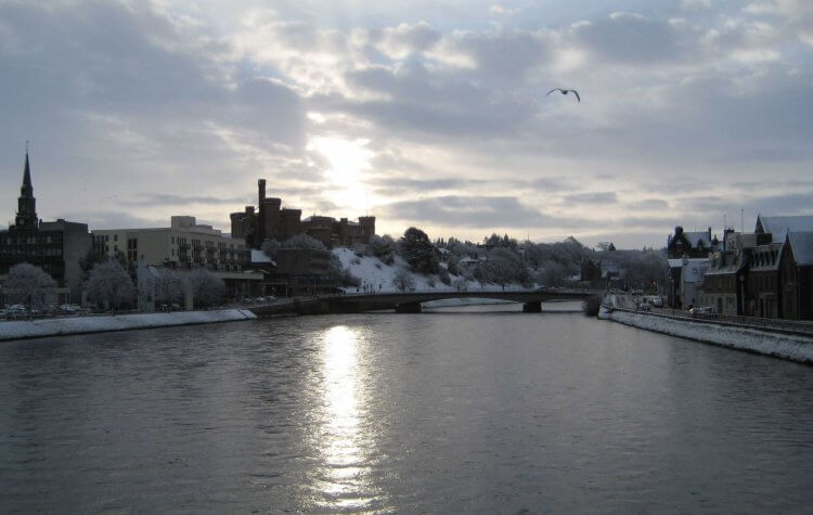 View of Inverness Castle from the River Ness