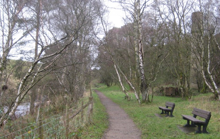 Path along Haltwhistle Burn
