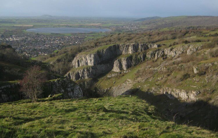 Cheddar Gorge - View of Cheddar Gorge from the cliff top View of Cheddar Gorge from the cliff top