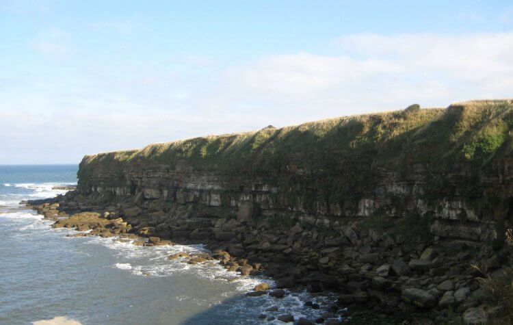 View of the cliff side