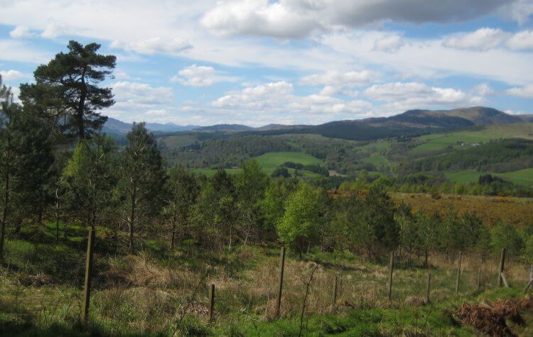 Crieff - View of the surrounding hills View of the surrounding hills